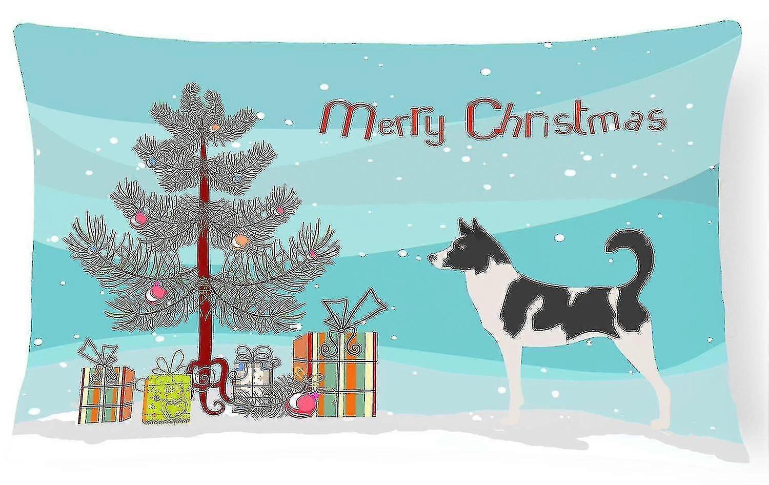 Canaan Dog Christmas Canvas Fabric Decorative Pillow