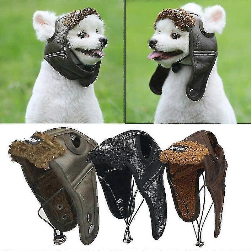 مضحك الخريف الشتاء لطيف الحيوانات الأليفة الطيار كاب زي تأثيري يندبروف قبعة الطيار للكلاب الصغيرة المتوسطة الكبيرة S-xxl