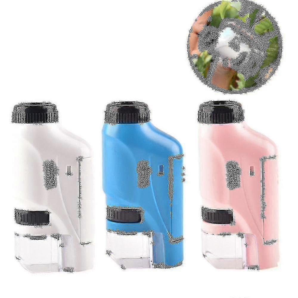 Handheld Microscope 60-120x Pocket Microscope Led Light Portable Mini Microscope (hy)
