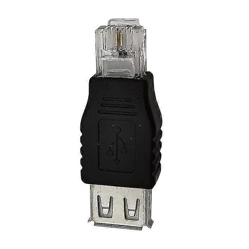 USB أنثى Rj11 4pin محول الشبكة محول الهاتف جاك Af 6p2c موصل
