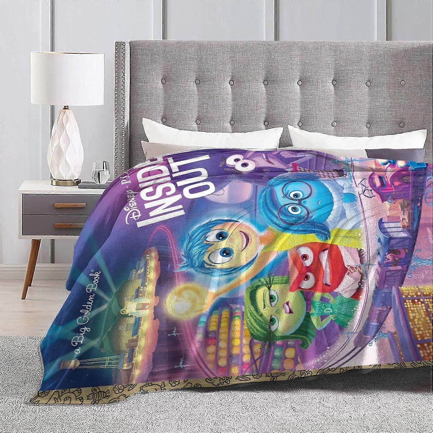 Inside Out Super Soft Fluffy Microfiber Fleece Kasta Varm Fluffig Plyschfilt för Säng Soffstol -W417-R1510