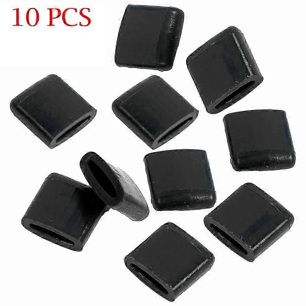 Kitchen Air Fryer Rubber Bumpers Kit Replacement Scratch Protection Cover 10pcs Accessories Black High Temperature Resistant HWE