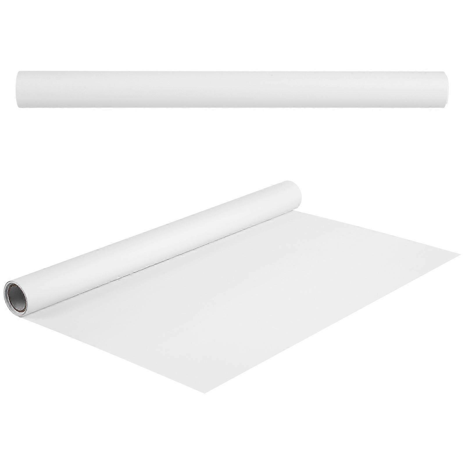 1Pcs Drawing Paper Roll Poster Paper Craft Paper Roll White Wrapping Paper(White)