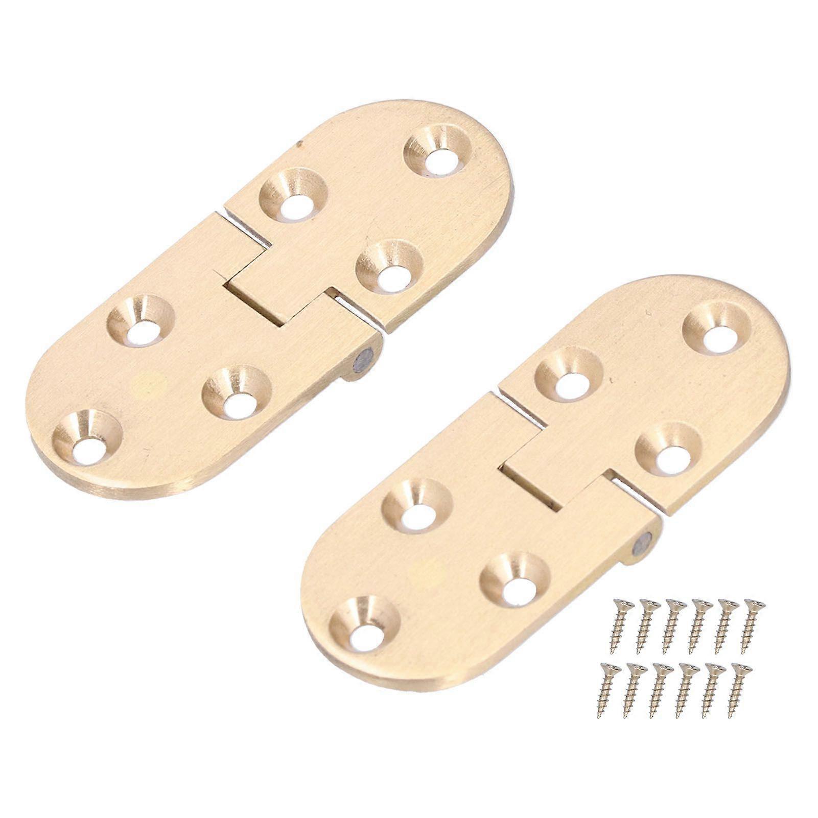 2Set Flap Hinge Spring 90 Foldable Multifunctional Positionable Flip Top Hinge with Screws