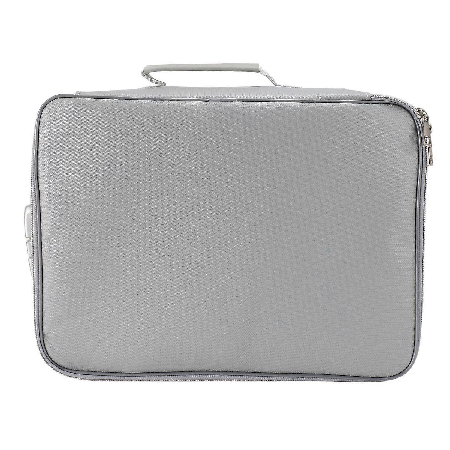 Fireproof Waterproof Document File Organizer Box Portable Home Travel Safe Storage Box with Lock for