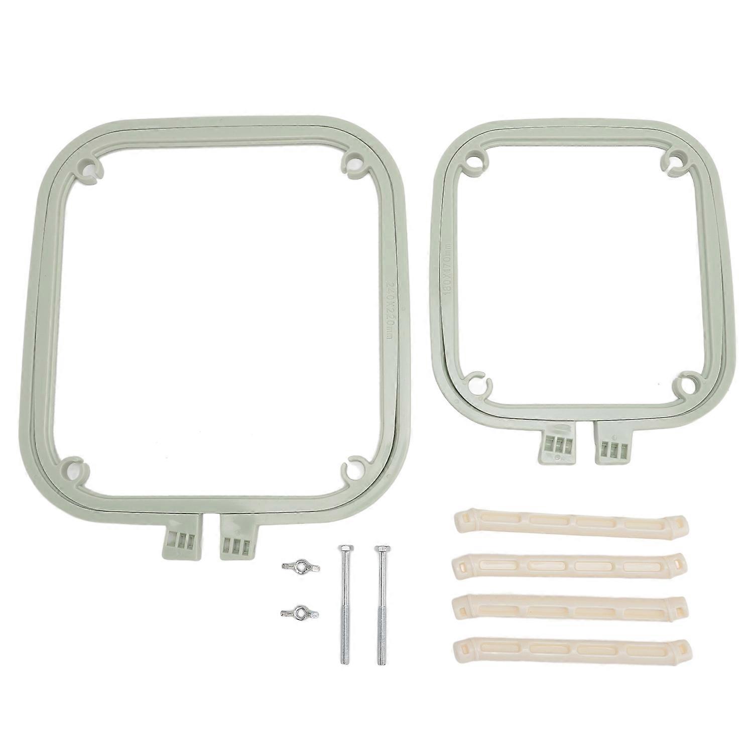 Double Layer Embroidery Frame Stitch Hoop Stand Adjustable Integrated ABS Needlework Holder Tool for