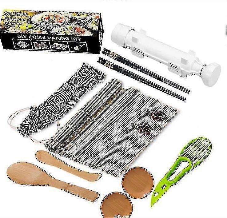 12 Piece Carbonized Sushi Making Set