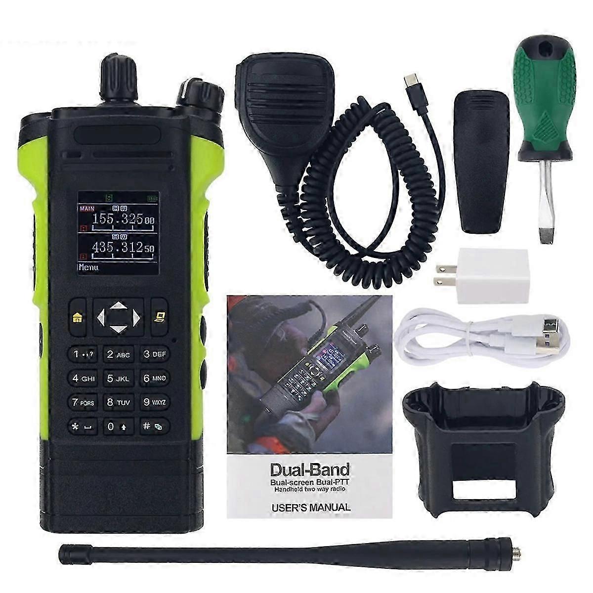 Apx-8000 Walkie Talkie 12w Dual Band Radio Vhf Uhf Handheld Transceiver With Dual Ptt Duplex Working Mode A