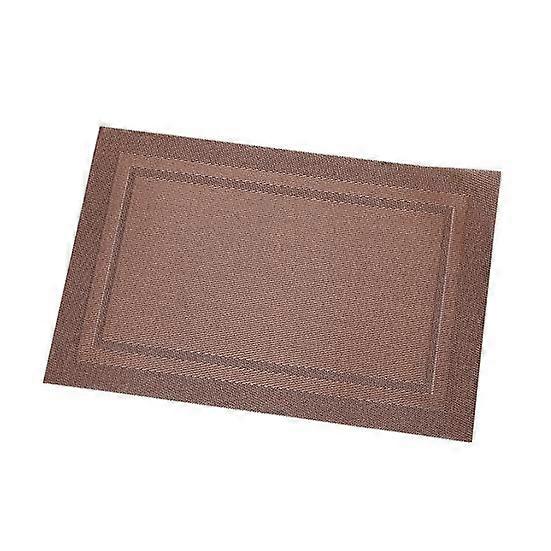Table Placemat Heat-resistant Oil-proof Non-slip Simple Style Waterproof Anti-scald Plastic Table Coffee Tea Coaster Home Supplies