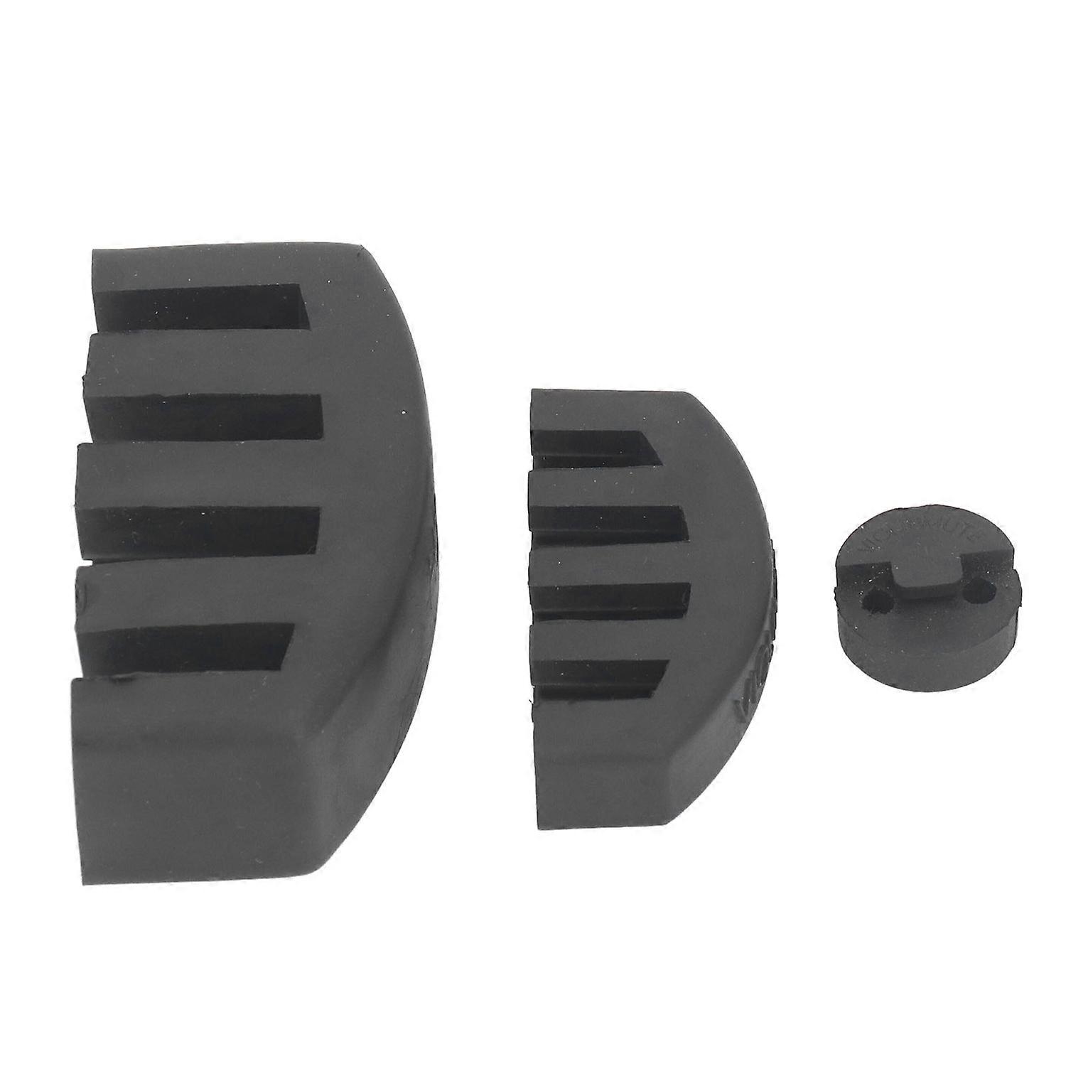 3Pcs Violin Cello Mute Set Claw Round Style Rubber Practice Silencer Soft Aging Resistant 
