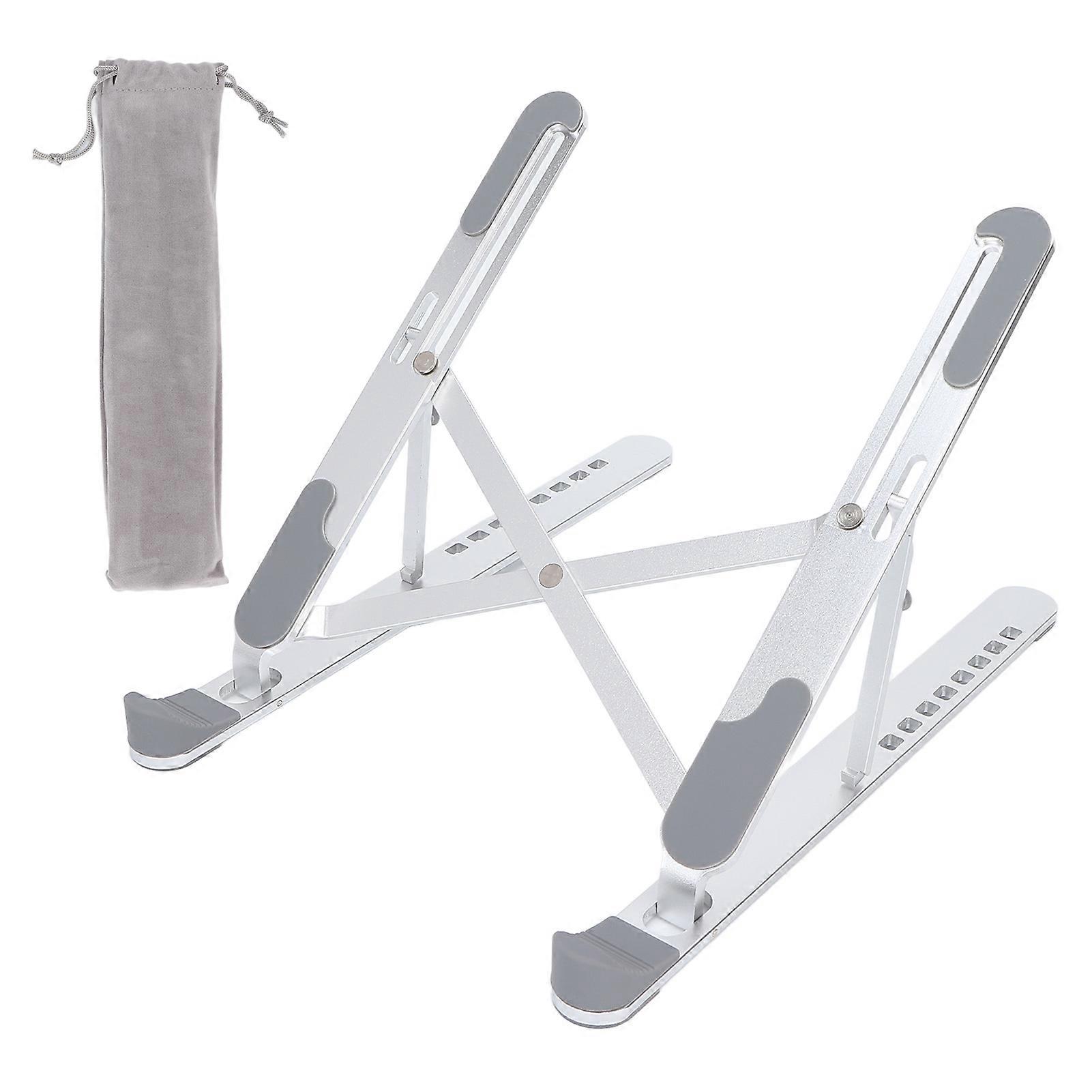 Laptop Stand 9 Levels Height Adjustable Ergonomic Design Foldable Portable Stable Triangular Structure Computer Holder