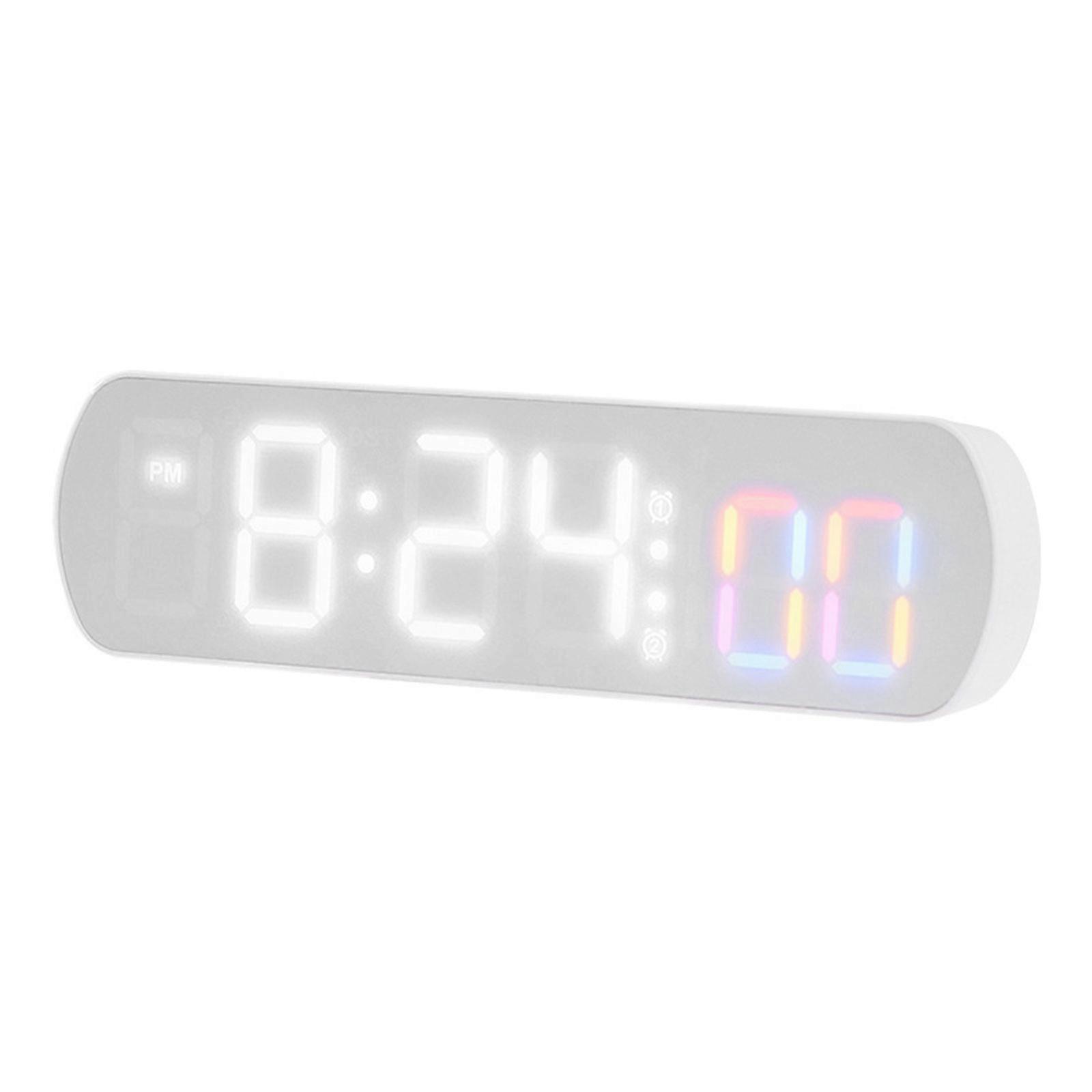 LED Digital Alarm Clock with Temperature Adjust Brightnesss Date Display Clock Timer Timing Function Clock