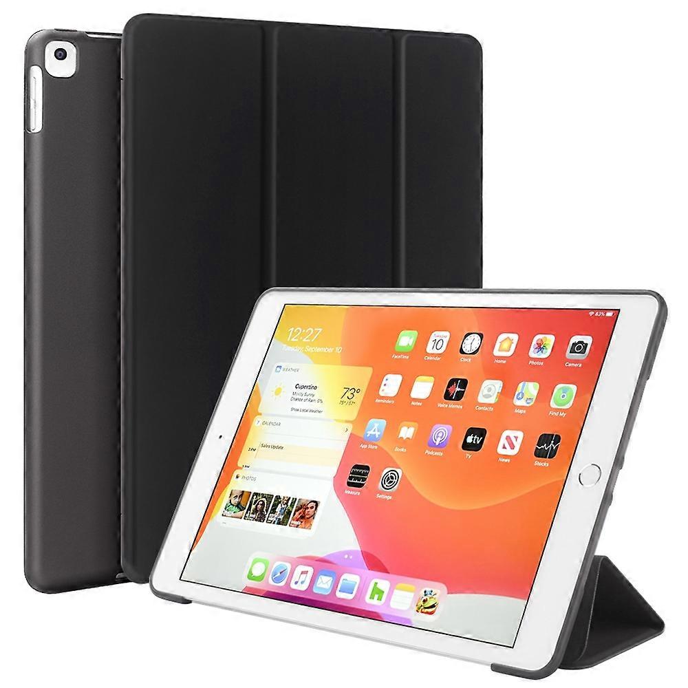 For iPad 10.2 inch 2019 3-folding PU + TPU Matte Soft Case