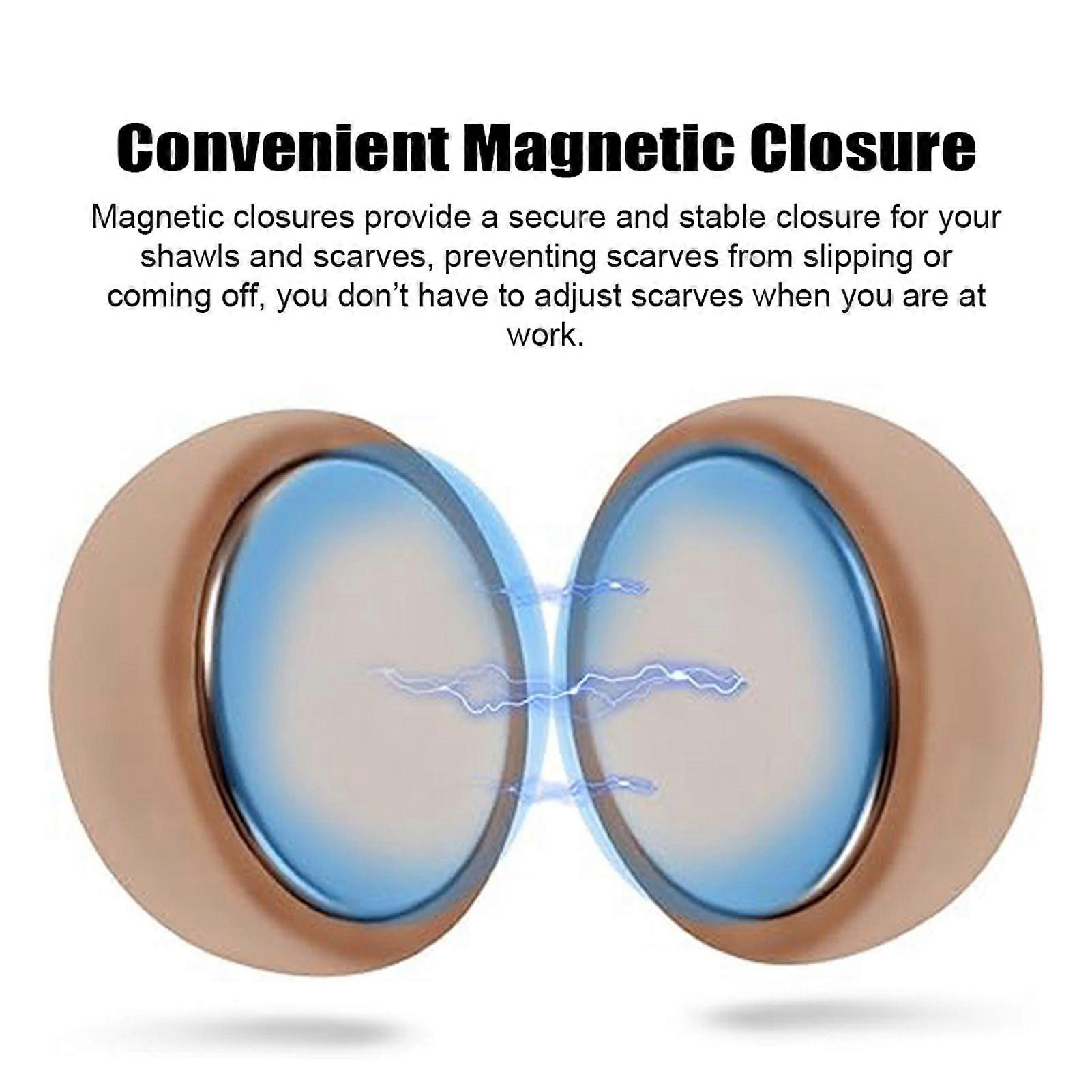 Magnetic Scarf Claps Alloy Sweater Shawl Clips for Clothes Cardigan Shawl