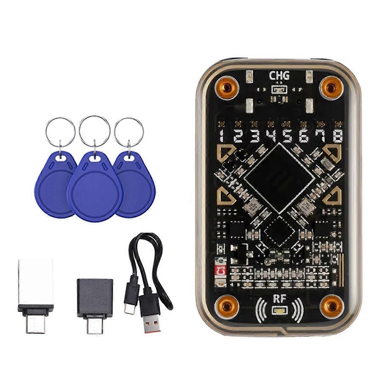 Chameleon Ultra kontaktloser Smartcard-Emulator RFID Smart Chip Reader + 3xUID Schlüsselanhänger kompatibel mit NFC Read Writer