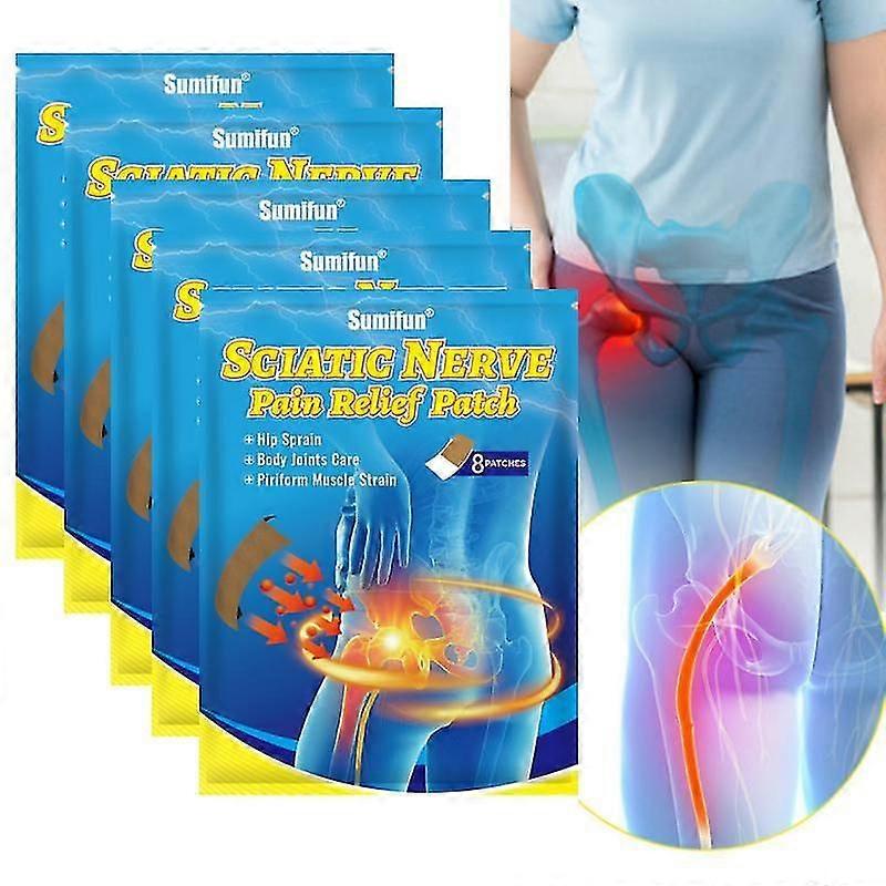 1-5packs Sciatica Pain Relief Patches Hip Bone Nerve Ache Sticker Muscle Joint Piriformis