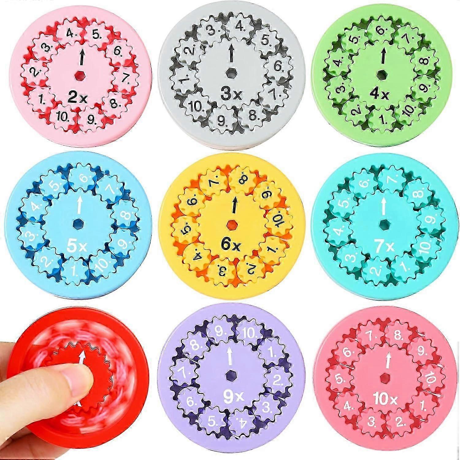 Faits mathématiques Fidget Spinners, Jouet sensoriel, Nombre Jouet éducatif Jeux de puzzle