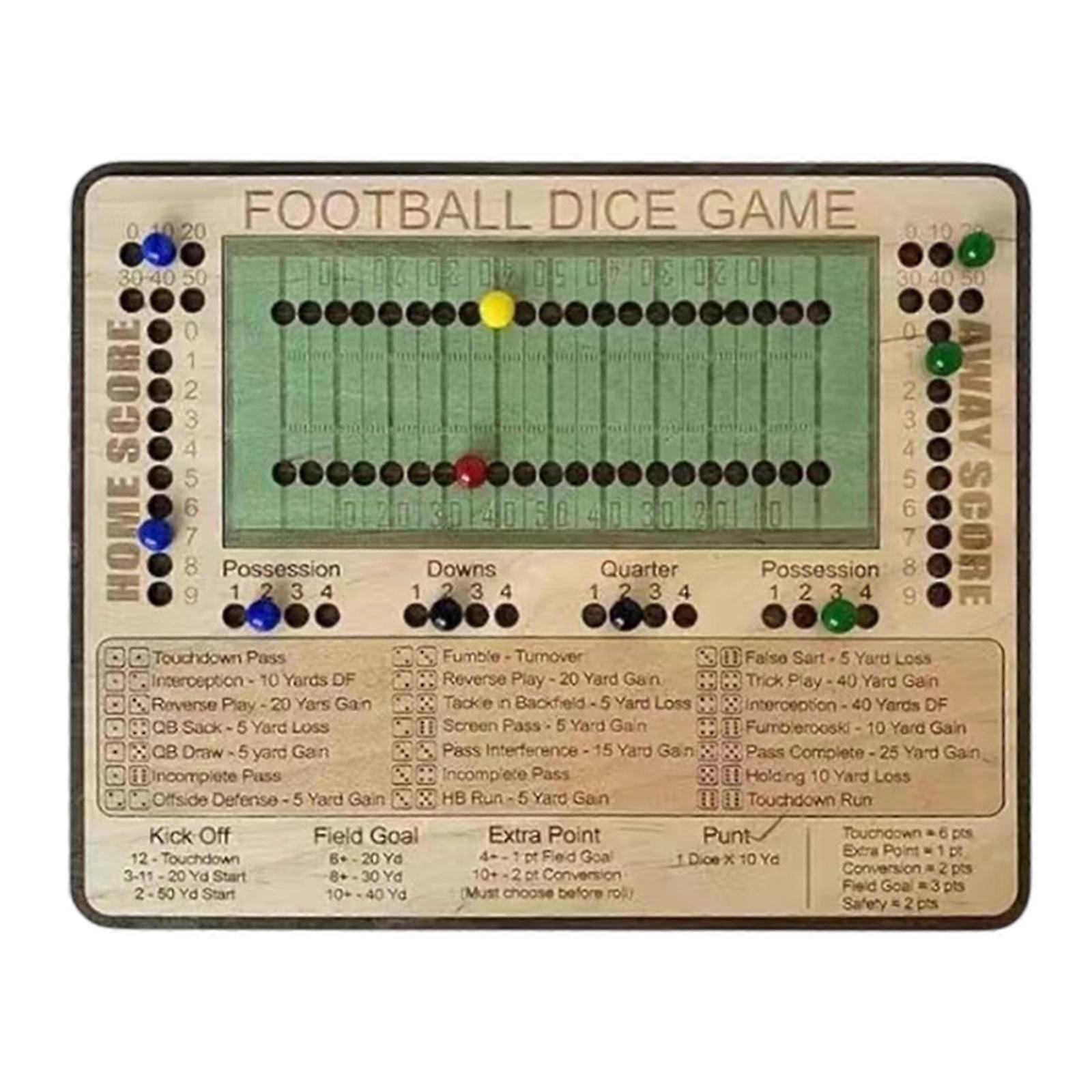 Board Game Exciting Develops Skill Football Dice Games for Travel Gift Family