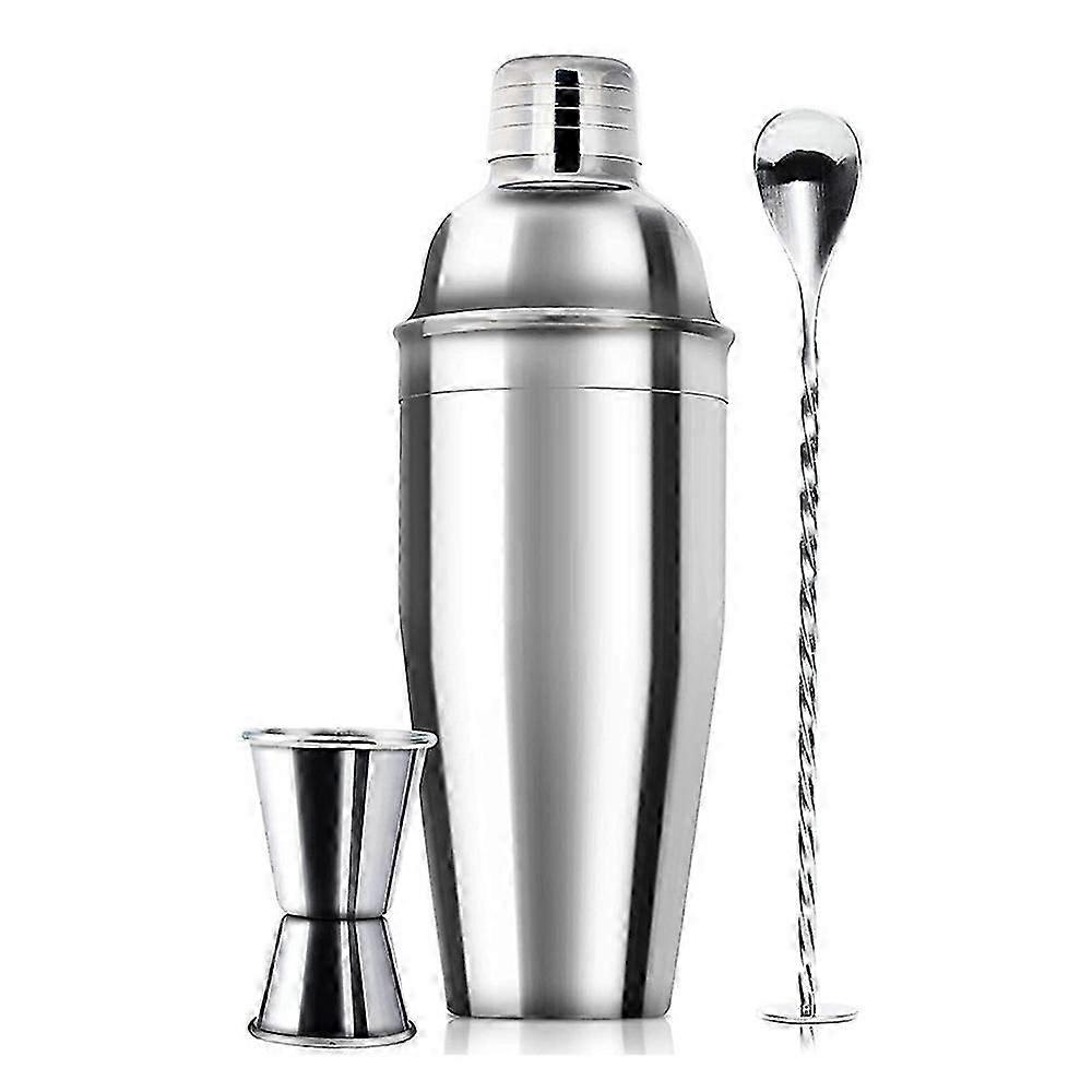 Cocktail Shaker Bar Set,Professional Stainless Steel Bar Tools Built-in Bartender Strainer