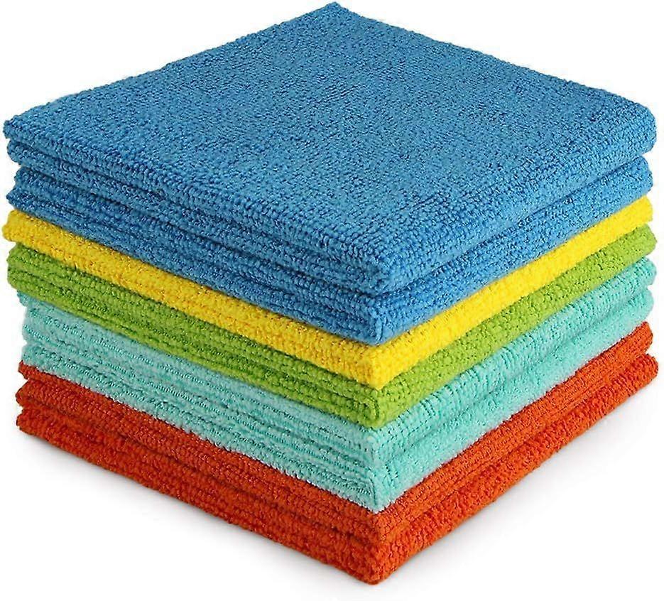 Πανιά καθαρισμού μικροϊνών - 8 τεμ, μαλακά απορροφητικά κουρέλια καθαρισμού για το σπίτι, την κουζίνα, το αυτοκίνητο, το παράθυρο, τα δώρα 12in.x 12in.