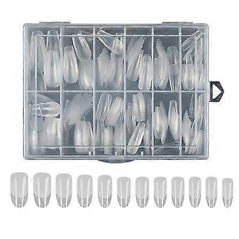 240pcs Full Cover Nail Tips,Fake Nail Tips Pre-shape Matte Acrylic Press On Nail For Nail Extension Nail Art DIY Salon