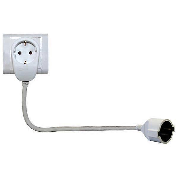 Electrical extension cord - REV - Extension that doesn't take up your outlet - White - Indoor - 3500 w