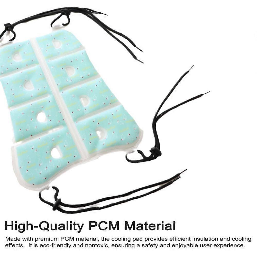 PCM Cooling Pad Adjustable Backpack Cooler Cushion with String Summer Cooling Pad