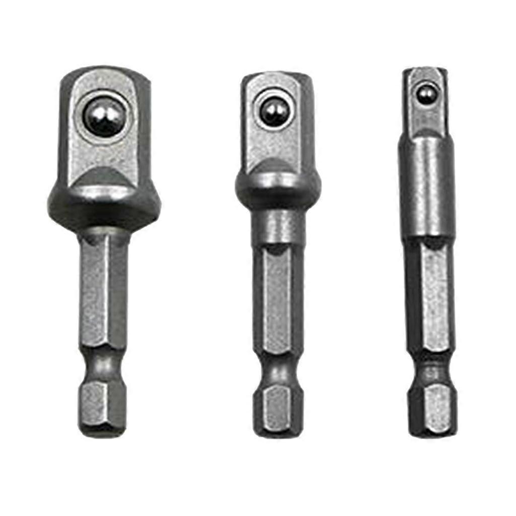 Socket Adapter Set 1/4" 3/8" 1/2 Long 1/4"