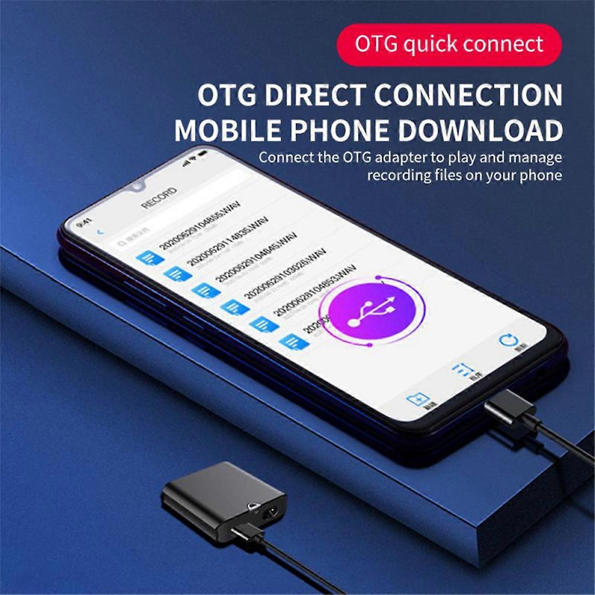Voice Control Recorder 30 Days Standby Recording Aluminum Alloy Body