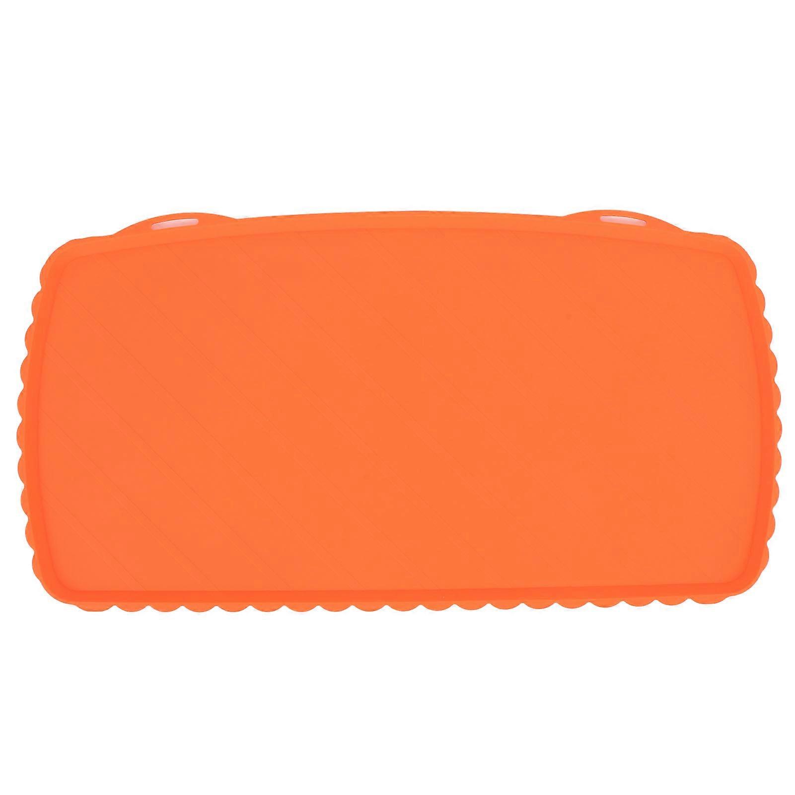 Griddle Mat Non Stick Silicone Grill Pan Cover Protector Reusable for Home Kitchen Cooking Baking Orange L
