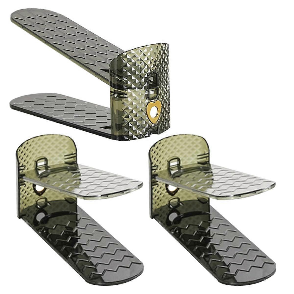 3 قطع الأحذية مجلس الوزراء تخزين الرف أحذية منظم 2 طبقة حامل الأحذية