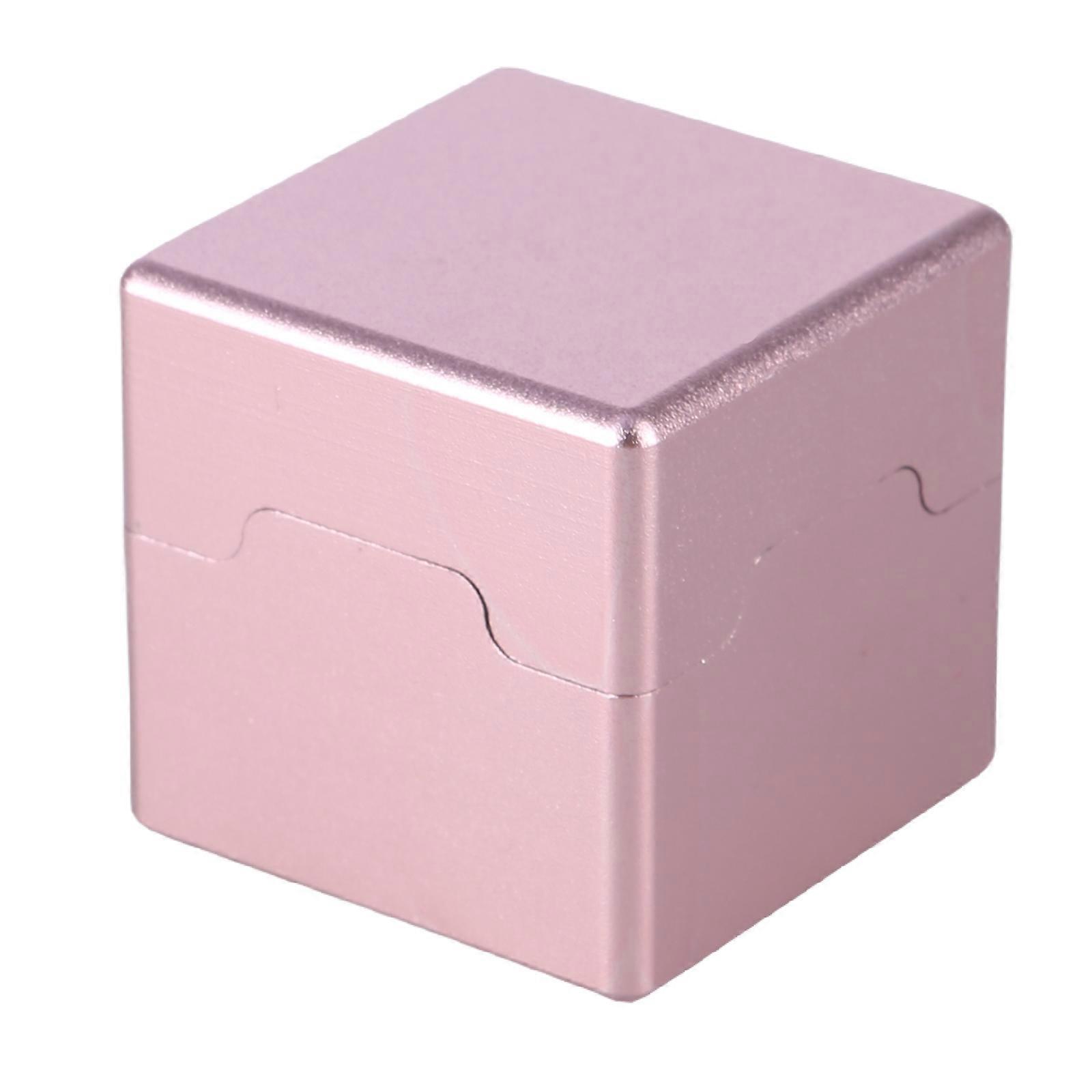 Billiard Pool Chalks Case Aluminum Magnetic Billiard Chalk Holder Square Chalks Carriers Case Cue Tip Chalk Holder  rose gold