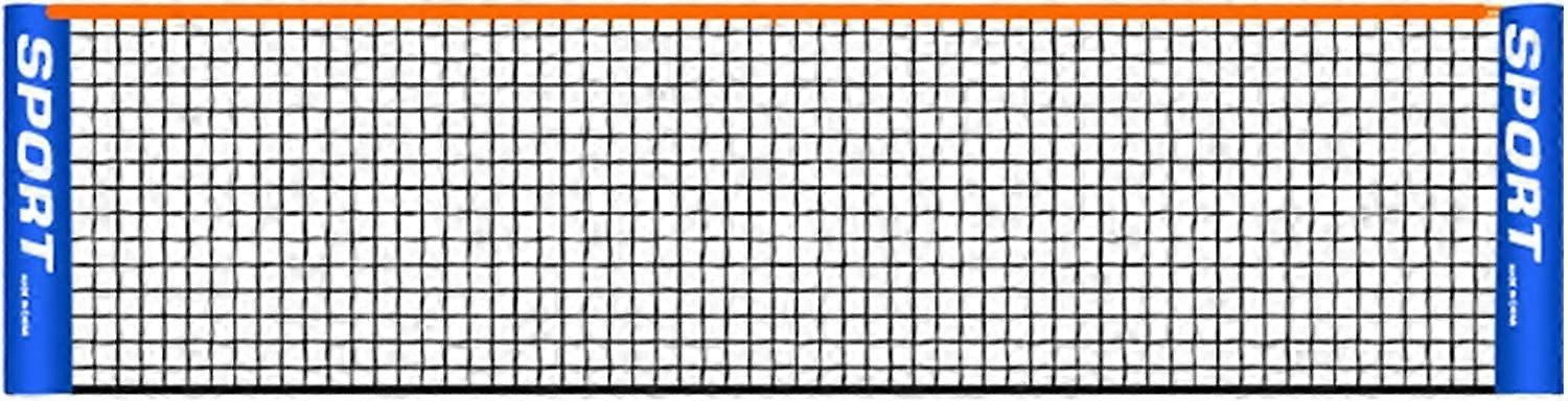 Filet de tennis portable de 4 à 6 m, filet de badminton pliable, filet de volley-ball (cadre non inclus)
