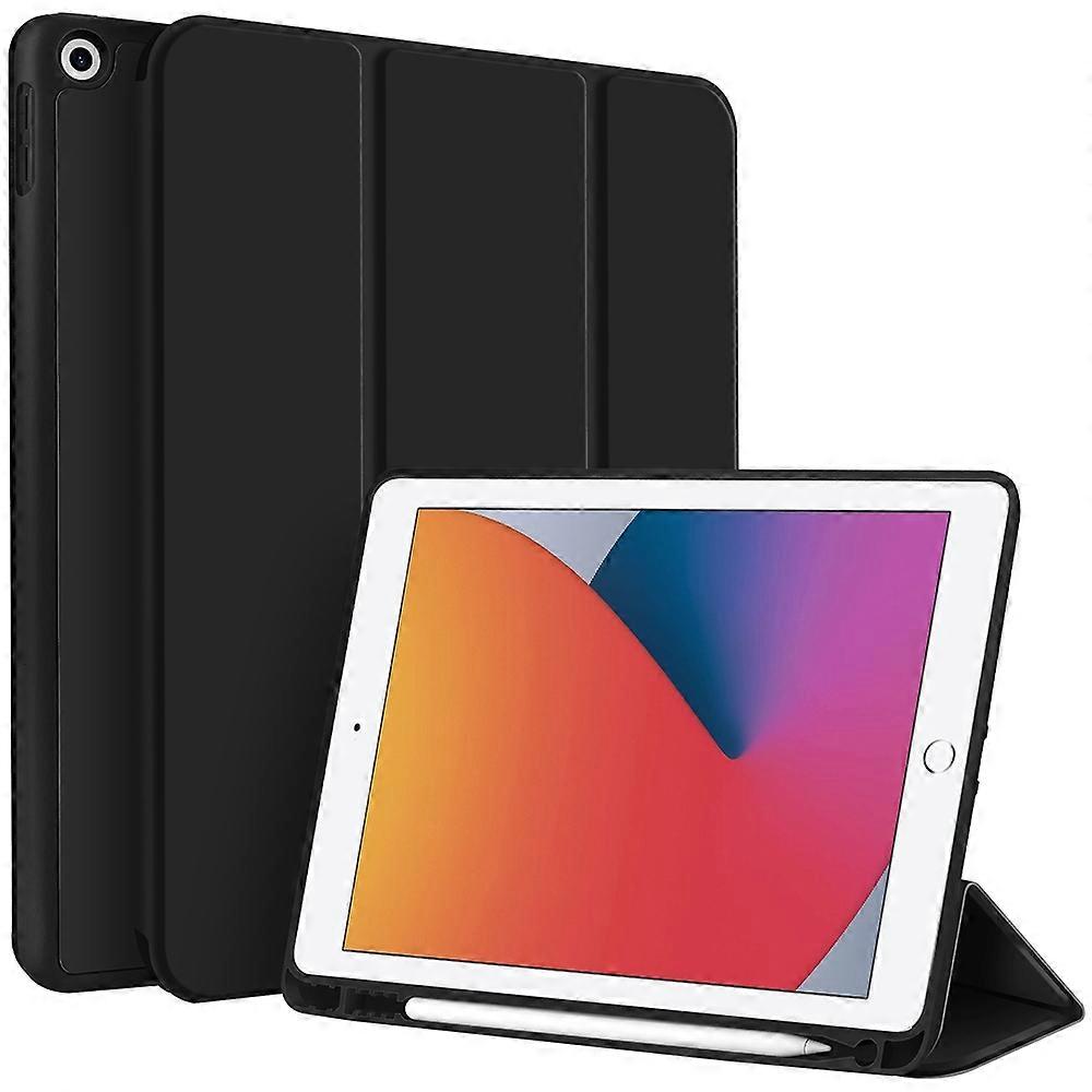 3-fold TPU Smart Leather Tablet Case with Pen Slot
