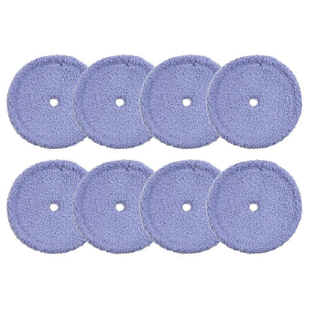 8 PCS Washable Microfiber Mop Pads Compatible with Robot Vacuum Cleaners, Replacement Accessories for Efficient Cleaning
