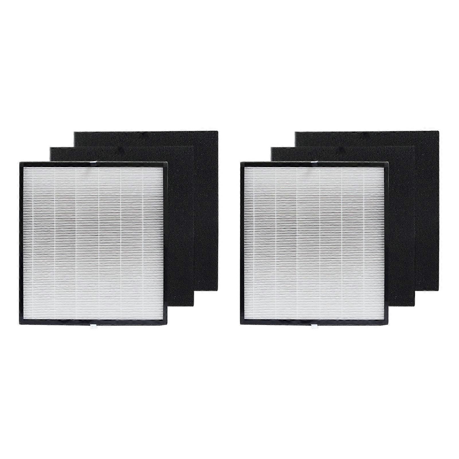 2 ck Fiter Set Repceent Cptibe with GerGurdin AC5900WCA Air urifier H13 HEA Activted Crbn reFiters
