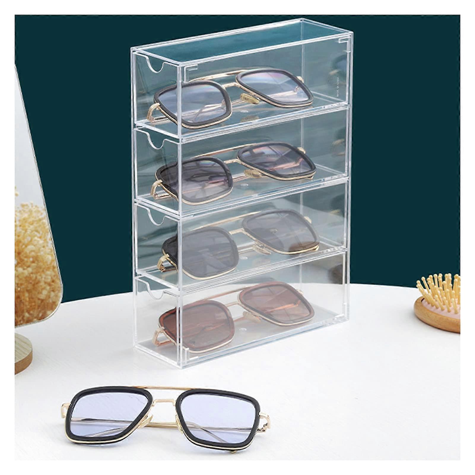 4 Layers Transparent Storage Box for Office Bedroom