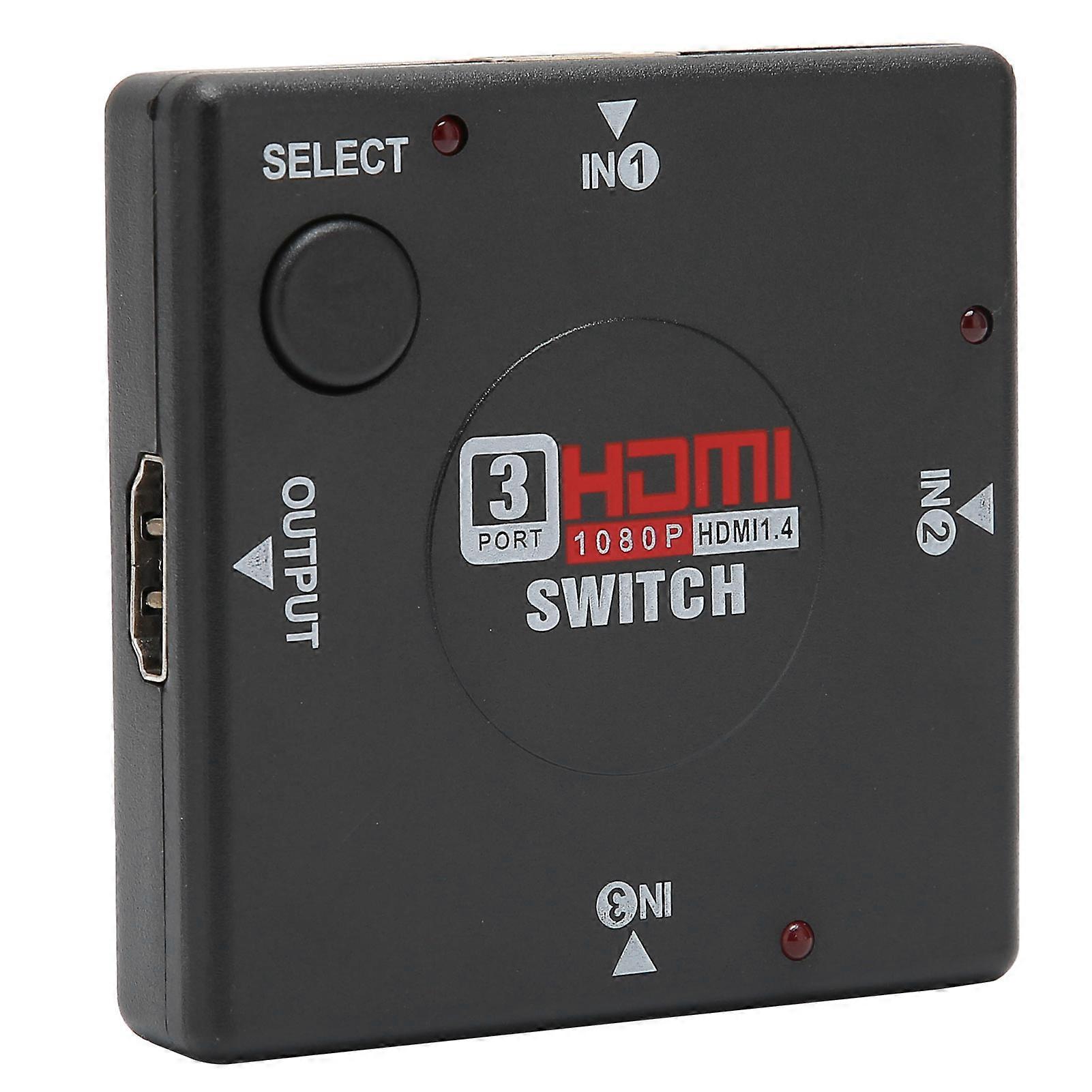 Switcher 3 in 1 Out High Definition Multimedia Interface Audio Converter Signal Splitter
