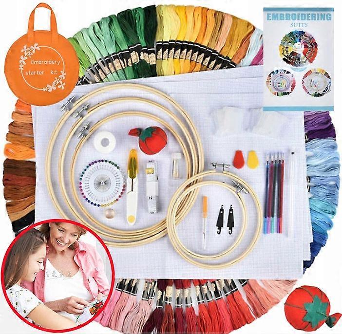 Starter Kit For Diy Embroidery Embroidering 203el