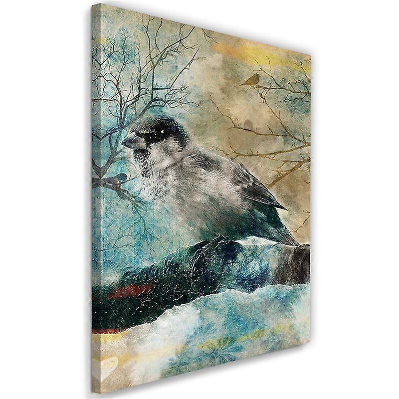 Fotobehang, Wintervogel - 40x60