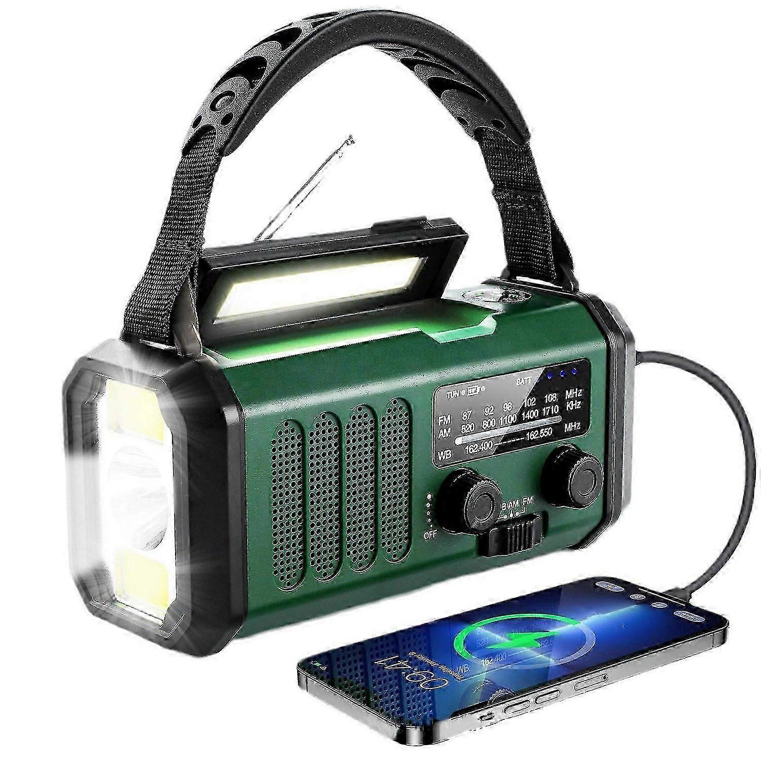 Emergency Radio, Hand Crank Solar Radio Emergency Radio With Flashlight