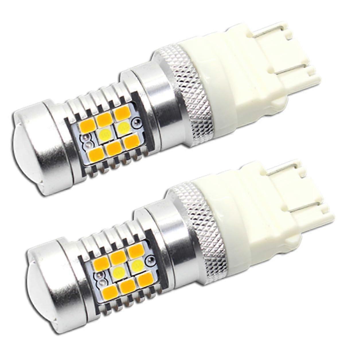 3157A 4157NA 4157NAK 3157AK LED Bulbs 2pcs Super Bright White Yellow Switchback Amber Front Turn Signal Lights