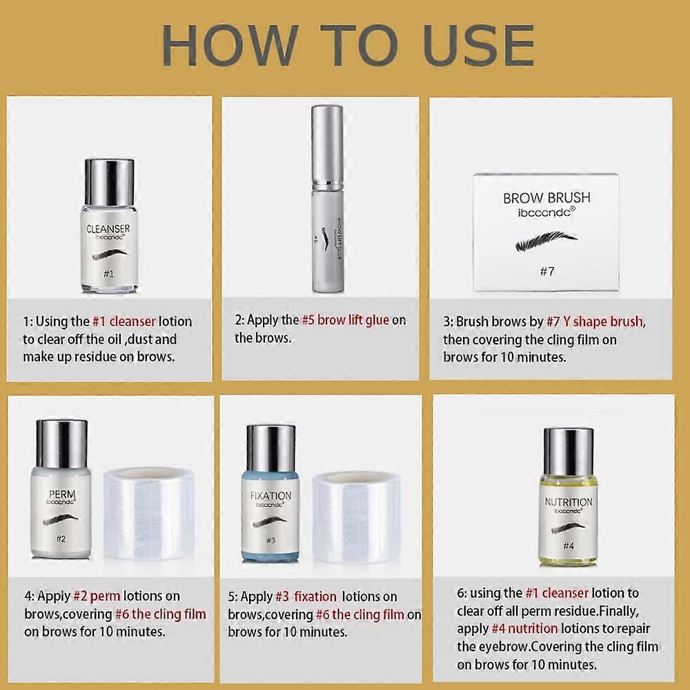 Eyebrow Lifting Set Waterproof Durable Styling DIY Brow Lifting Set for Lifting Eyebrow Makeup