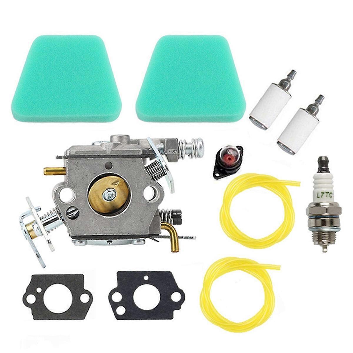 Jeux de carburateurs pour Partner 350 351 352 370 371 390 Walbro WT-391 McCulloch Mac Cat 335 435 avec joint d’étanchéité Conduite de carburant