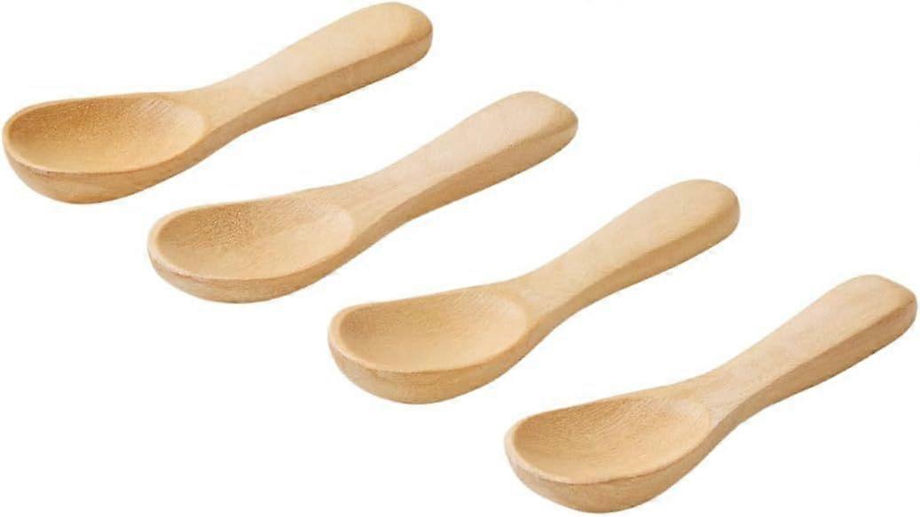 High quality brand new  Set of 4 Handmade Tiny Wooden Spoons, Mini size 2.3"