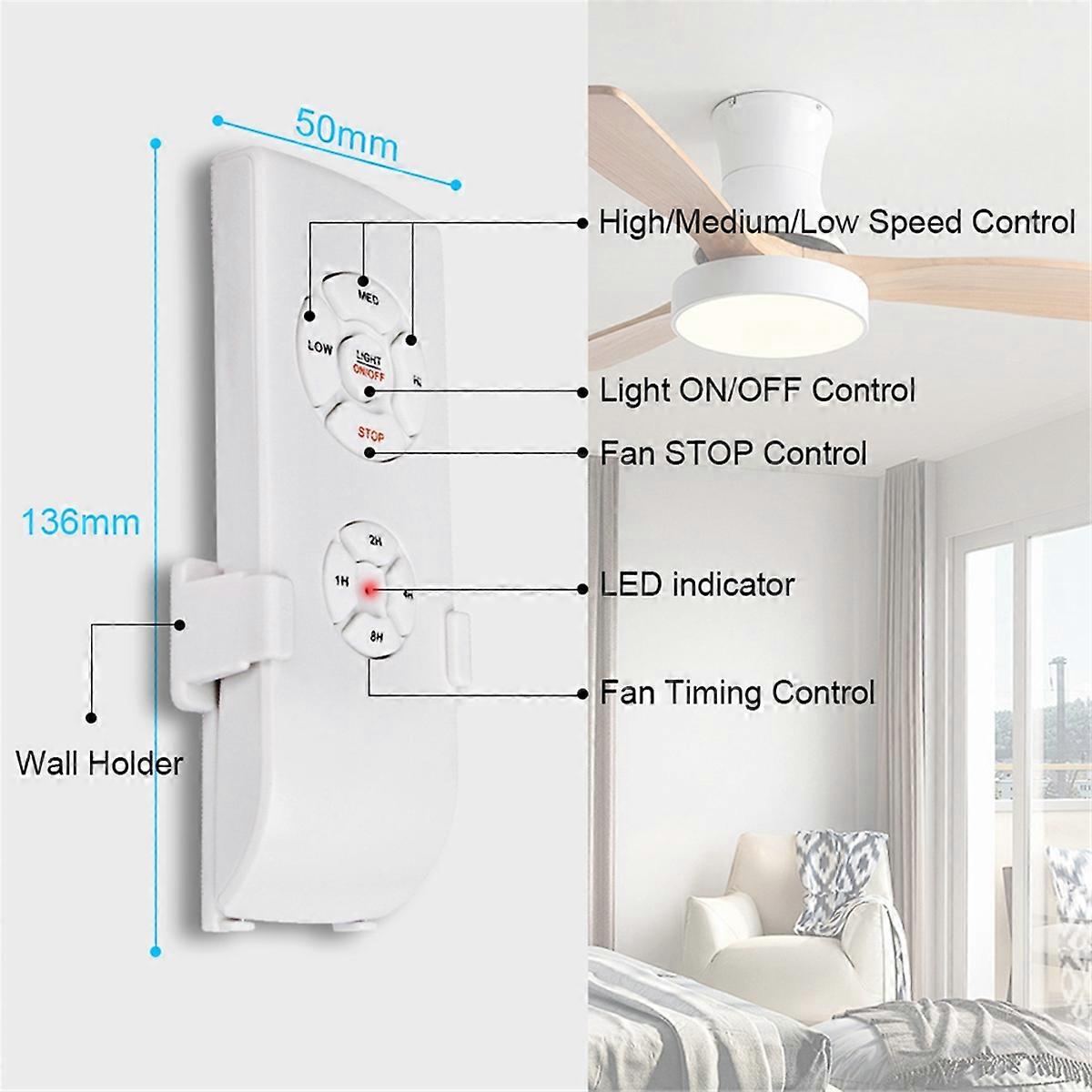 Ceiling Fan Remote Control Kit, Small Size Universal Speed