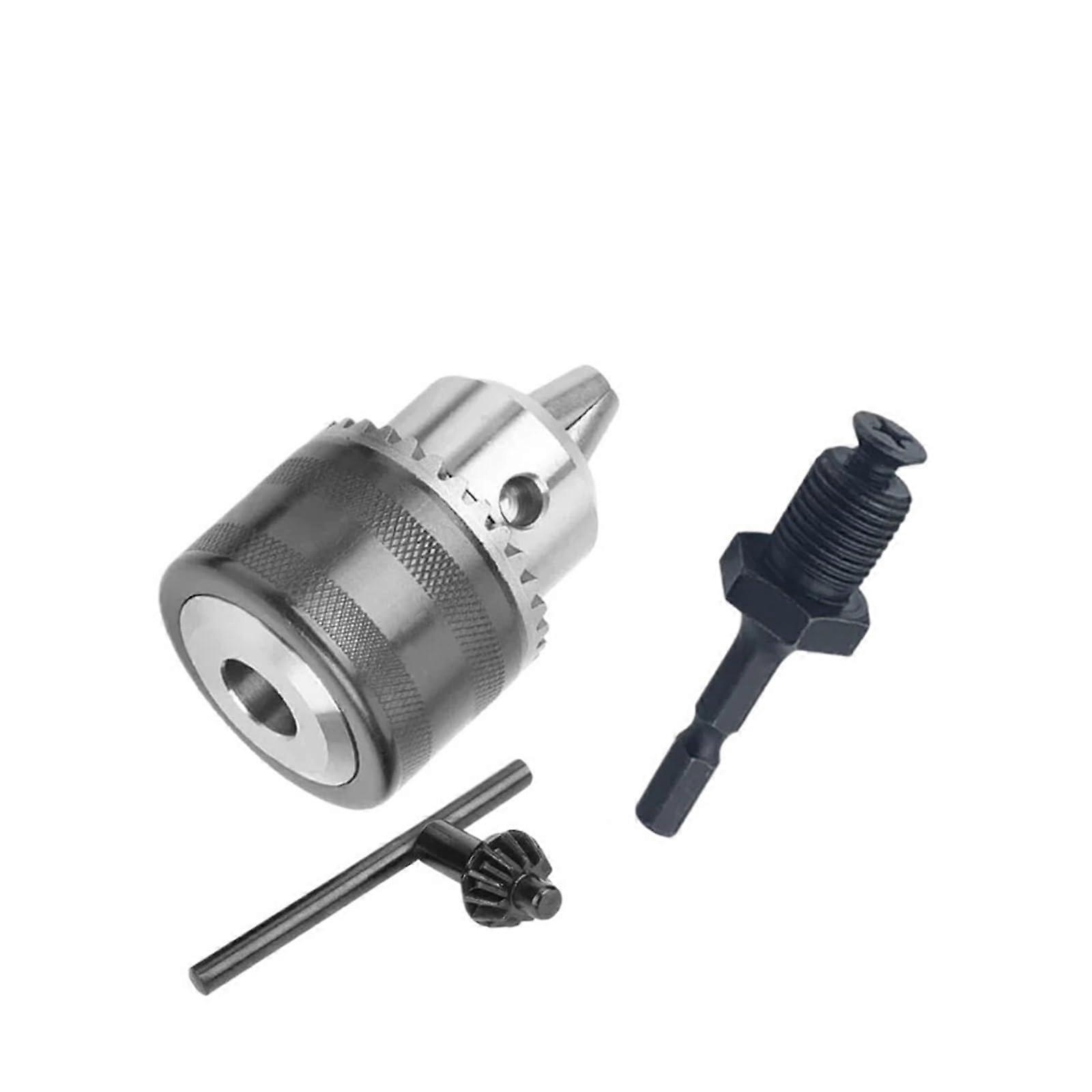 1.5-13mm Converter Chuck SDS Adapter for 1/2 20UNF Key Drill, Quick Change Impact Driver Wrench Bit, Hex Connection