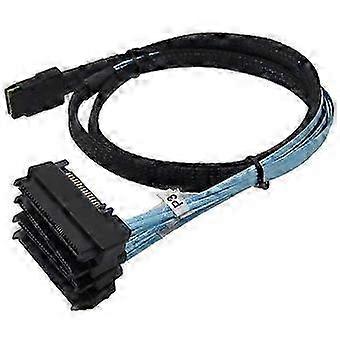Mini Array Card Hard Drive Data Cable Sata Power Cable 1m Sas Sff-8087 to 4 Sff-8482 Server