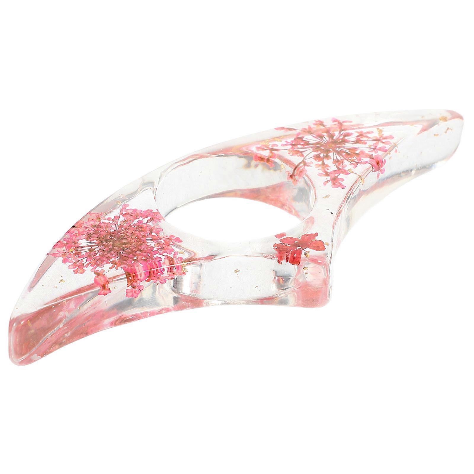 Dried Flower Thumb Book Holder – Reusable Page Holder Tool for One Handed Reading, Lightweight Ring for Thick & Thin Books, Ideal for Students and