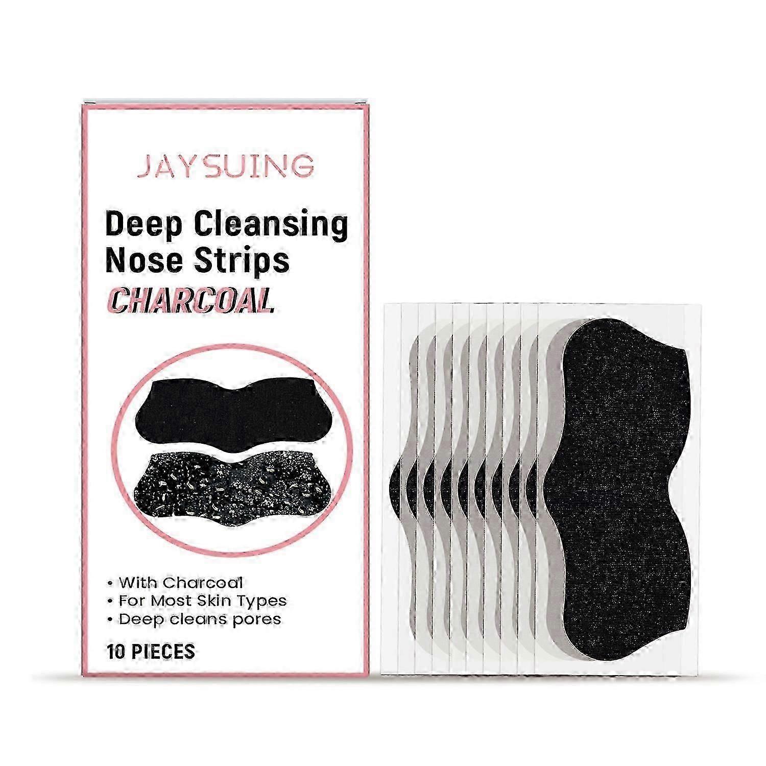 Jaysuing Blackhead Pore Nose Mask Facial Deep Cleansing Not Tight Acne Pore Blackhead Nose Mask